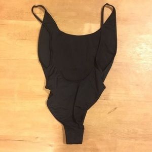 Side cut bodysuit